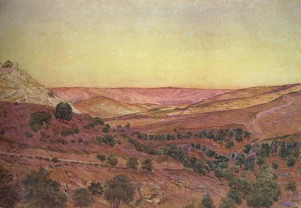Thomas Seddon Thi Hills of Moab and the Valley of Hinnom (mk46) Spain oil painting art